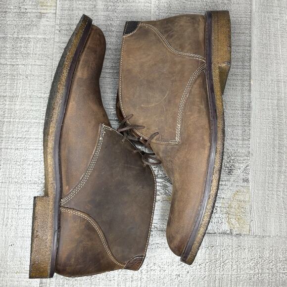 Johnston Murphy Mens Copeland Chukka Boots Nubuck Leather Brown Sz 10 main image 4